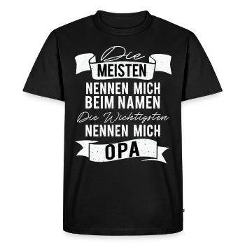 Grandpa Say Grandpa Grandpa Best Grandpa Gifts - Men's Premium Organic T-Shirt - black - Front - Nico (187cm)