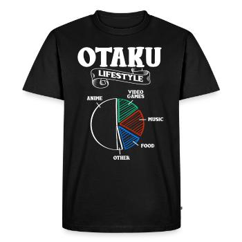 Anime Otaku Funny Manga Kawaii Senpai Cadeau - T-shirt Premium bio Homme - noir - Devant - Nico (187cm)
