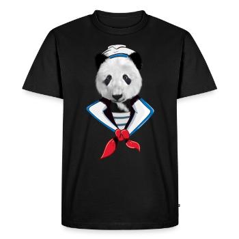 Marin marin - T-shirt Premium bio Homme - noir - Devant - Nico (187cm)