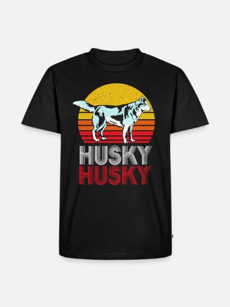 Husky - Men's Premium Organic T-Shirt - black