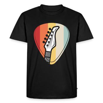 Instrument de musicien à cordes guitare guitariste - T-shirt Premium bio Homme - noir - Devant - Nico (187cm)
