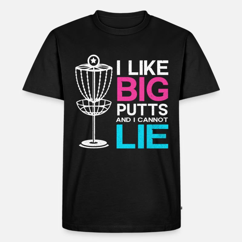 Frisbee - Männer Premium Bio T-Shirt - Schwarz