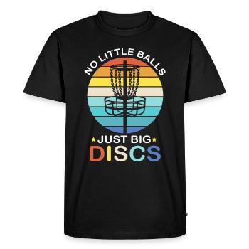 Frisbee Golf Disc golf throwing disc Ultimate Frolf - Men's Premium Organic T-Shirt - black - Front - Nico (187cm)
