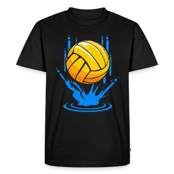 water polo - Men's Premium Organic T-Shirt - black - Front - Nico (187cm)