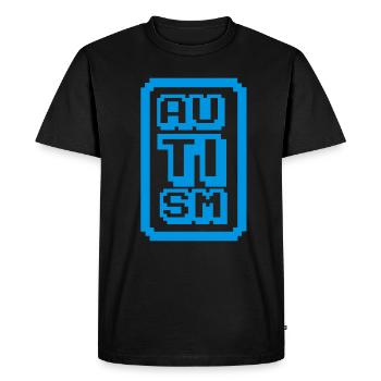 Autisme - T-shirt Premium bio Homme - noir - Devant - Nico (187cm)