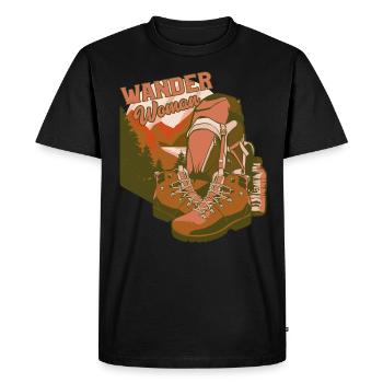 Drôle randonnée femme nature cadeau - T-shirt Premium bio Homme - noir - Devant - Nico (187cm)