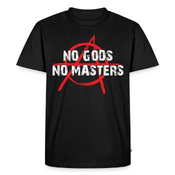 Symbole de punker punk athée anarchiste anarchiste - T-shirt Premium bio Homme - noir - Devant - Nico (187cm)