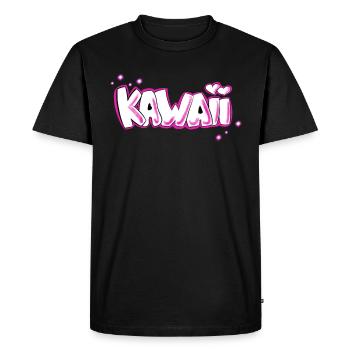 Drôle anime cosplay manga hentai kawaii cadeau - T-shirt Premium bio Homme - noir - Devant - Nico (187cm)