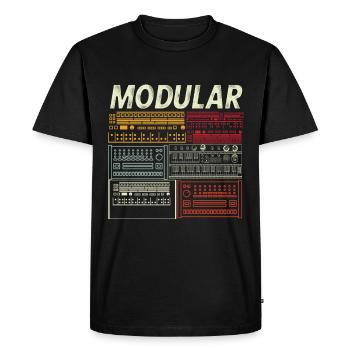Synthétiseur ADSR Modular Life - T-shirt Premium bio Homme - noir - Devant - Nico (187cm)