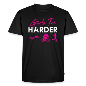 Grils Tri Triathlon - T-shirt Premium bio Homme - noir - Devant - Nico (187cm)