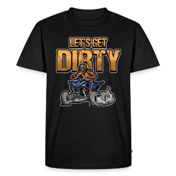 Drôle d'énoncés Quad Biker moto VTT cadeau - T-shirt Premium bio Homme - noir - Devant - Nico (187cm)