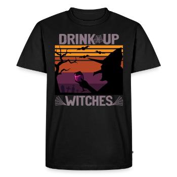 Hexe Halloween - Drink Up Witches - T-shirt Premium bio Homme - noir - Devant - Nico (187cm)