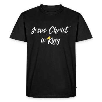 Jesus Christ gift idea - Men's Premium Organic T-Shirt - black - Front - Nico (187cm)