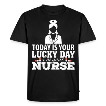 Nurse caregiver gift - Men's Premium Organic T-Shirt - black - Front - Nico (187cm)
