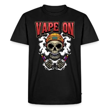 Vape vaping steamer vaping disant cadeau - T-shirt Premium bio Homme - noir - Devant - Nico (187cm)