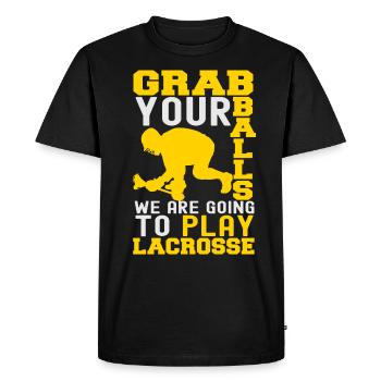 lacrosse - T-shirt Premium bio Homme - noir - Devant - Nico (187cm)