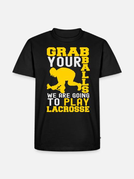 lacrosse - Men's Premium Organic T-Shirt - black
