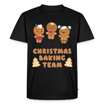 Biscuits cuisson hommes en pain d'épice - T-shirt Premium bio Homme - noir - Devant - Nico (187cm)