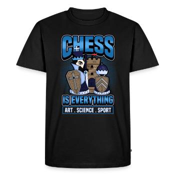 Chess Checkmate Funny Board Game Gift - T-shirt Premium bio Homme - noir - Devant - Nico (187cm)