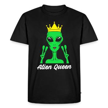 Reine extraterrestre - T-shirt Premium bio Homme - noir - Devant - Nico (187cm)