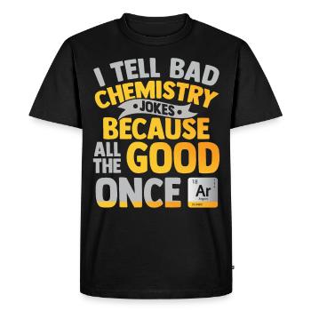 chemistry - Men's Premium Organic T-Shirt - black - Front - Nico (187cm)