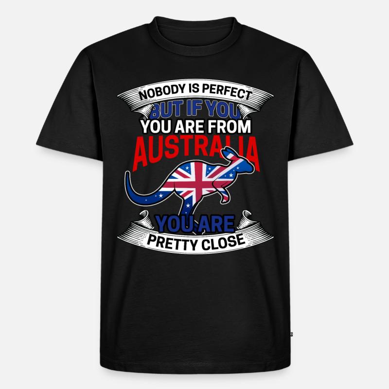 Australien - Männer Premium Bio T-Shirt - Schwarz