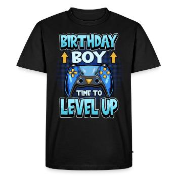 Gamer Birthday Birthday Saying Gaming Gift - Men's Premium Organic T-Shirt - black - Front - Nico (187cm)