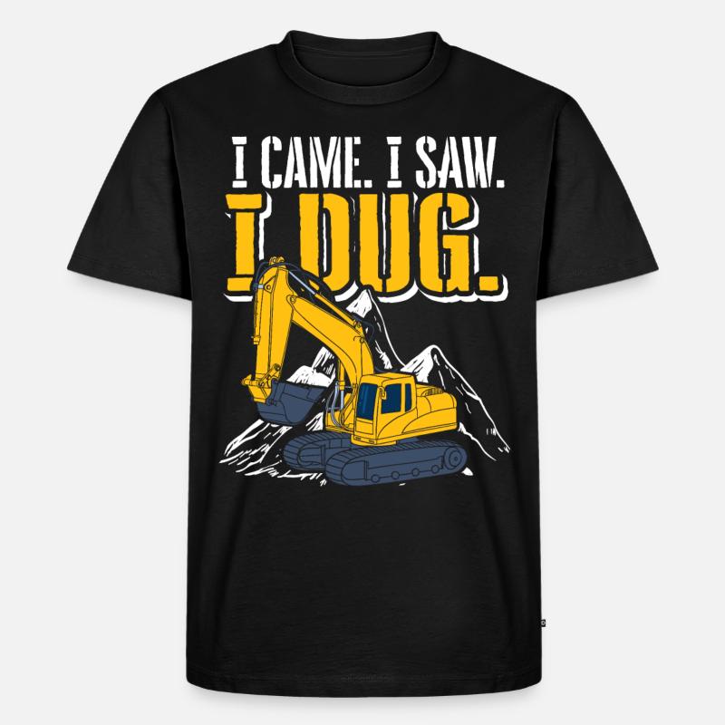 Bagger - Männer Premium Bio T-Shirt - Schwarz