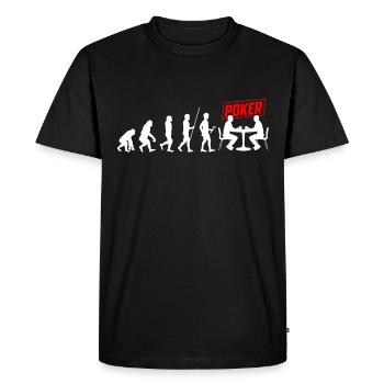 Jeu de cartes de poker Casino Texas Hold'em Spades Bluff - T-shirt Premium bio Homme - noir - Devant - Nico (187cm)