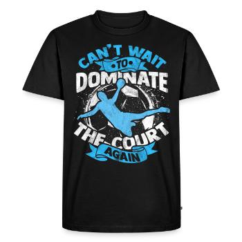 Handball - T-shirt Premium bio Homme - noir - Devant - Nico (187cm)