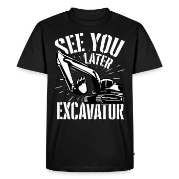 Pellets de voirie - T-shirt Premium bio Homme - noir - Devant - Nico (187cm)