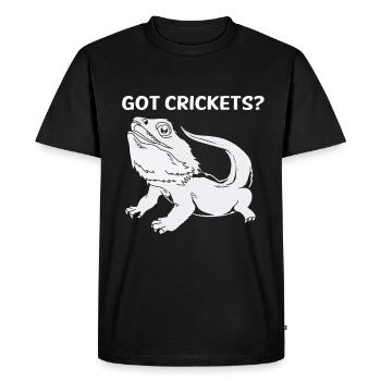 Dragon barbu Dragon barbu - T-shirt Premium bio Homme - noir - Devant - Nico (187cm)