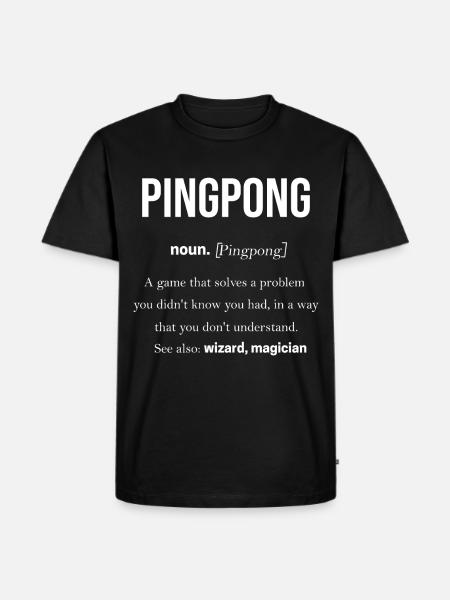Ping-Pong - Men's Premium Organic T-Shirt - black