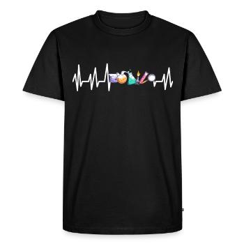 chimie - T-shirt Premium bio Homme - noir - Devant - Nico (187cm)
