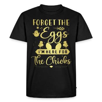 Poussins de Pâques Fête de Pâques Printemps Pâques - T-shirt Premium bio Homme - noir - Devant - Nico (187cm)
