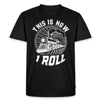 Model railway locomotive Model builder Model making - Men's Premium Organic T-Shirt - black - Front - Nico (187cm)
