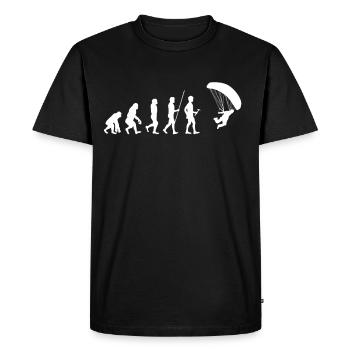 Paragliding Paragliding Parachute Flying Flying - Men's Premium Organic T-Shirt - black - Front - Nico (187cm)