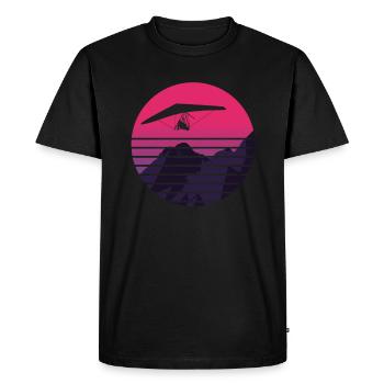 Drachenfliegen Hängegleiter Deltasegler - Männer Premium Bio T-Shirt - Schwarz - Vorne - Nico (187cm)