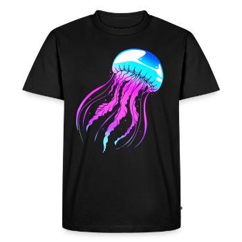 jellyfish - Men's Premium Organic T-Shirt - black - Front - Nico (187cm)