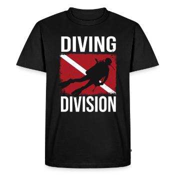 Scuba Diving Plongeur pavillon de plongée - T-shirt Premium bio Homme - noir - Devant - Nico (187cm)