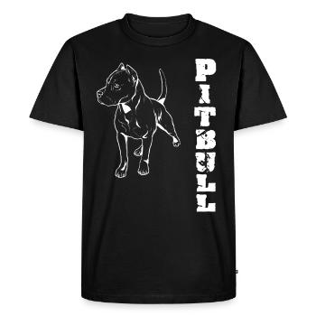 Pitbull - T-shirt Premium bio Homme - noir - Devant - Nico (187cm)