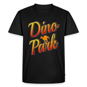 Dino Park T-Rex dinosaures Préhistoire - T-shirt Premium bio Homme - noir - Devant - Nico (187cm)