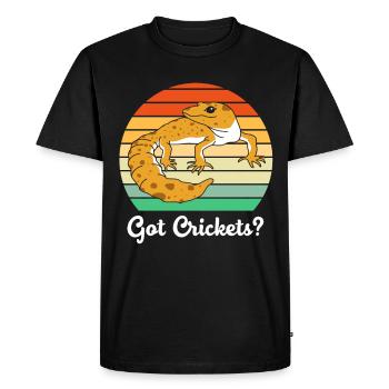 leopard gecko - Men's Premium Organic T-Shirt - black - Front - Nico (187cm)