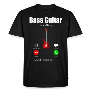 Bassist - T-shirt Premium bio Homme - noir - Devant - Nico (187cm)
