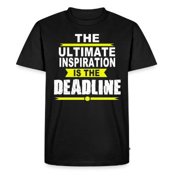 Designer graphiste graphiste designer artiste - T-shirt Premium bio Homme - noir - Devant - Nico (187cm)
