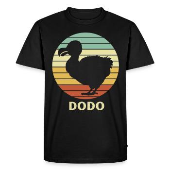 Dodo - T-shirt Premium bio Homme - noir - Devant - Nico (187cm)