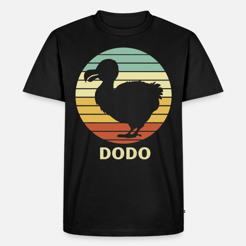 Dodo - Männer Premium Bio T-Shirt - Schwarz