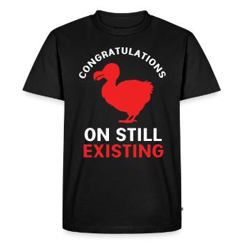 Dodo - T-shirt Premium bio Homme - noir - Devant - Nico (187cm)