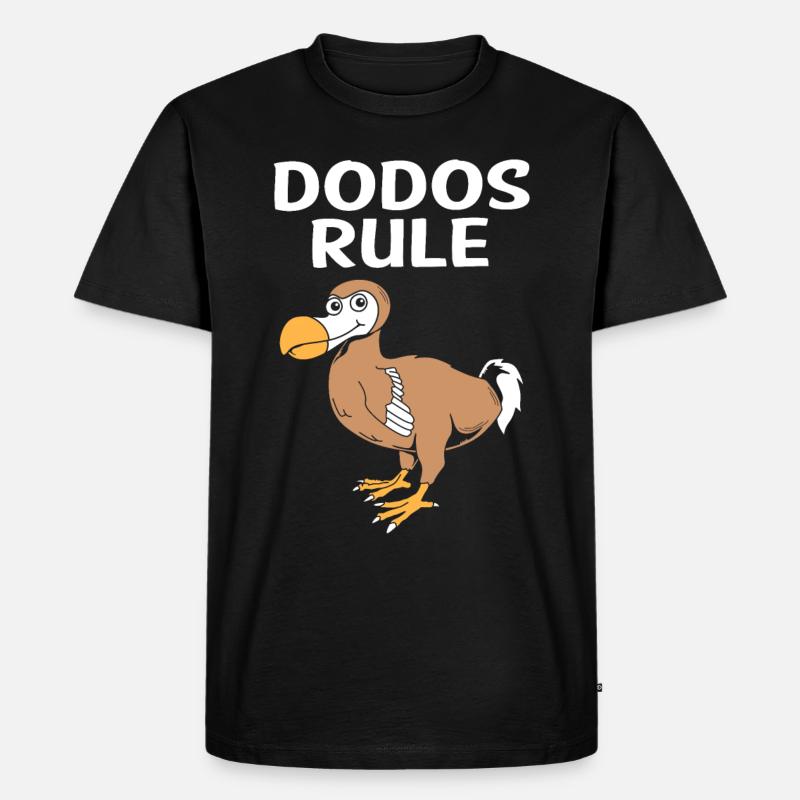 Dodo - Männer Premium Bio T-Shirt - Schwarz