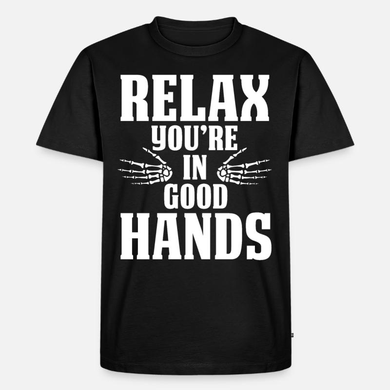 Physiotherapeut - Männer Premium Bio T-Shirt - Schwarz